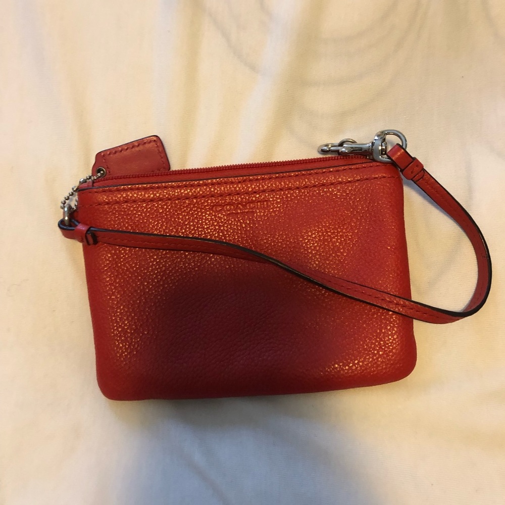 Coach Red wristlet
